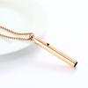 Mindful Breathing Whistle Necklace Stainless Steel Anxiety Reduction Necklace Stress And Panic Relief Necklace Adjustable Length Meditation Inner