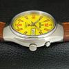 VINTAGE RICOH R31 AUTOMATIC JAPAN MENS YELLOW COLOR DIAL WATCH a707949-1
