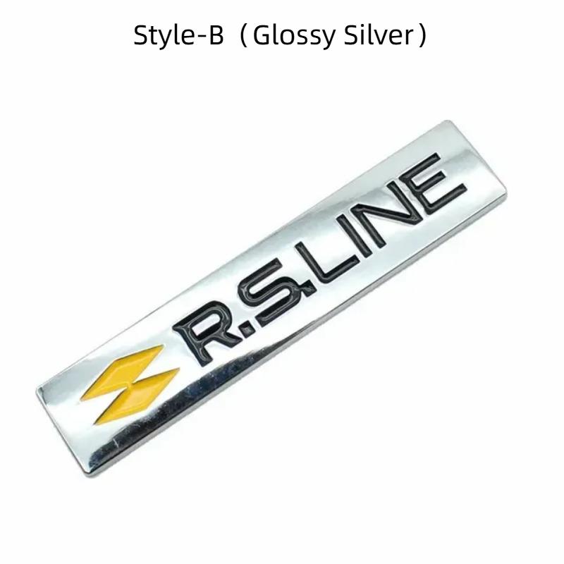 

3D металлический логотип RS Line, эмблема на задний багажник, значок, боковое крыло, наклейки для автомобиля, аксессуары для стайлинга Style-B