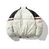Unisex Streetwear Oversized Puffer Jacket Winter Warm Thick Cotton-Padded Coat With Colorblock Design