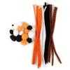 Pompoms 0.5 To 3 Cm and Chenille Stems 30 X 0.5cm 47 Pieces