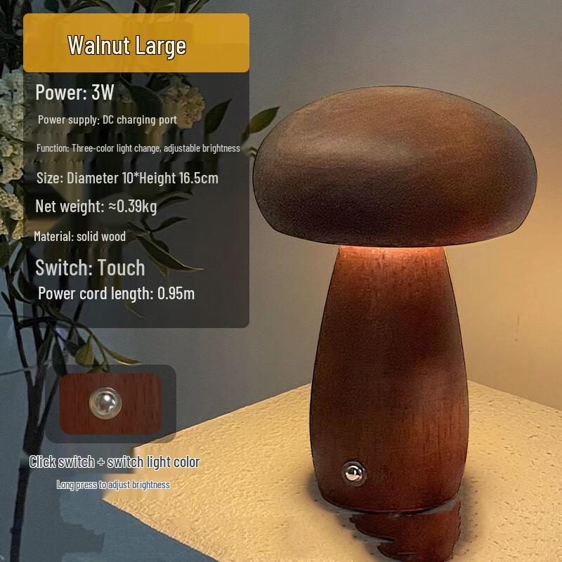 Creative Mushroom Bedside Lamp