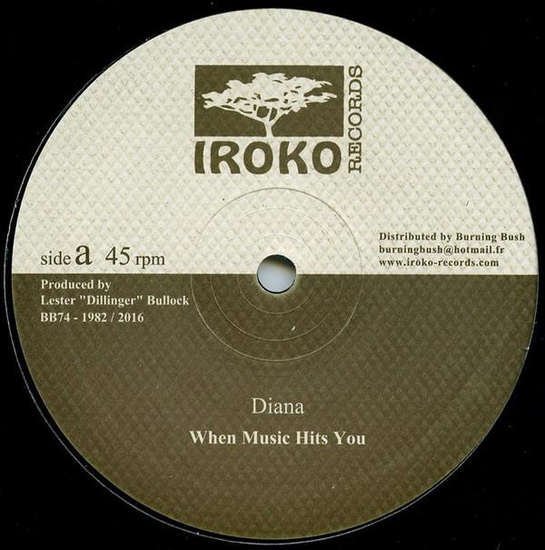 

12-дюймовая пластинка DIANA - When Music Hits You BB74 Iroko Records 2016 Франция Регги, Ска и Даб Б/у