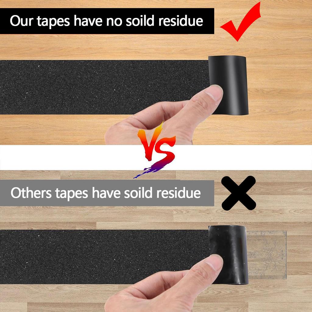 5M Black Frosted Anti-slip Tape Anti-frosted Slip Strip for Stair Self-adhesive Bathroom Floor Steps Waterproof Non-slip Warning