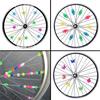 26/36PCS Luminous Bicycle Wheel Spoke Plastic Colorful Wrap Tubes Decoration Kids Bike Spokes Cycling Parts Bicycle Accessories