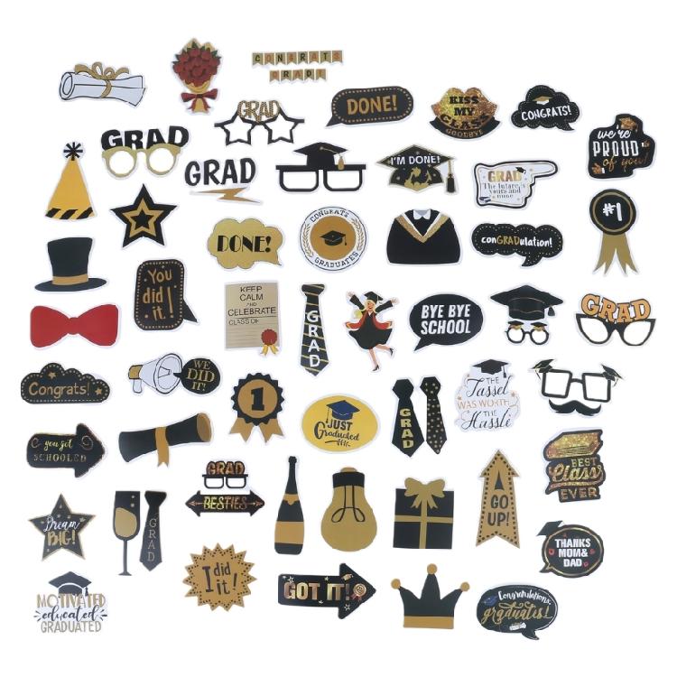 Graduation Sticker Graduation Themed Party Supplies for High School College 1