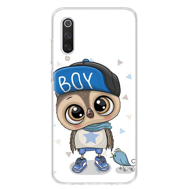 Cute Owl Hearts Lover Christmas Candy Cover Phone Case For Xiaomi Poco X3 GT X4 NFC M4 Pro M3 M2 F3 F2 F1 Mi Note 10 A3 A2 Lite