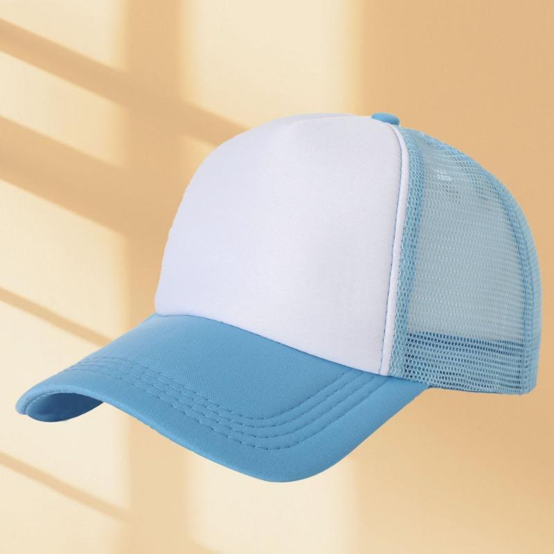 Sponge mesh cap embroidered baseball cap summer shading sun protection breathable
