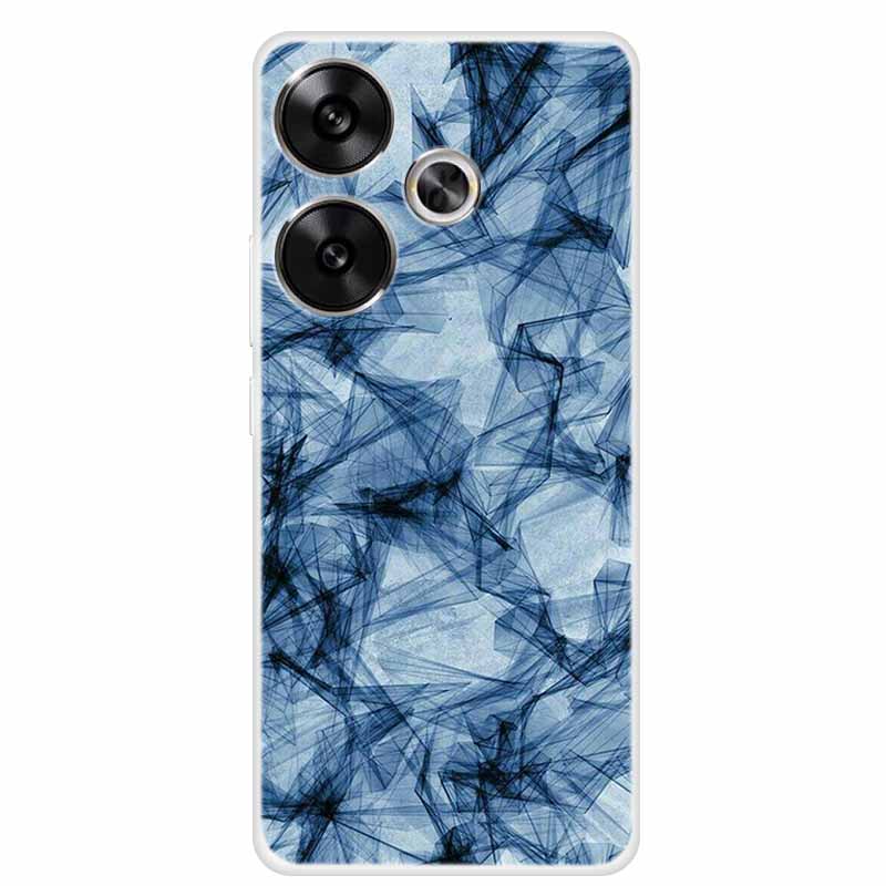 Marble Soft Phone Case For Poco F6 Transparent Case Silicone TPU Cover Funda Para Shield Clear Case for Xiaomi Poco F6 F 6 Pro