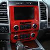 Red Center Console Navigation Emergency Llight Switch Trim For Ford F150 2015-20