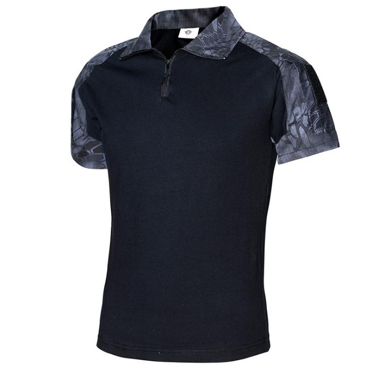 Tactical T-Shirts Herr Militär t-shirt för utomhusbruk Snabbtorkande kortärmad skjorta Vandring Jaktarmé Strid Män Kläder Andas