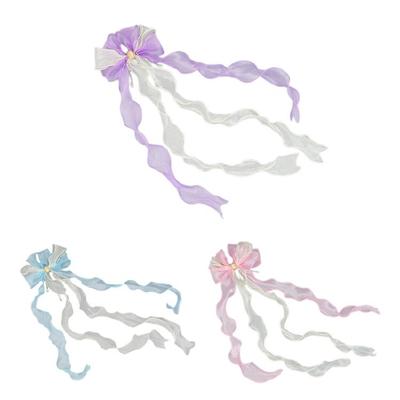 Bows Barrettes Big Bows Hair Clip Hairpin Bowknot Hair Clip Long Ribbon HairClip