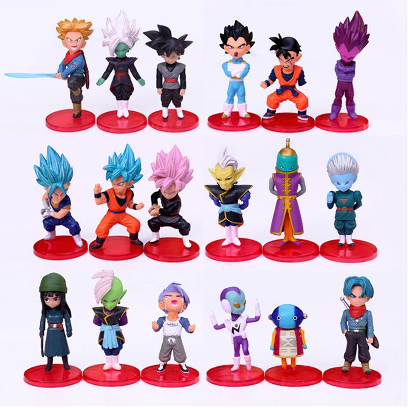 

Набор экшн-фигурок Dragon Ball Universe Сайян Гоку Блэк, Вегета и Транкс