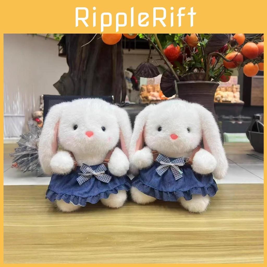 Rabbit Skirt Strap Plush Toy With Bowknot Doll Childrens Toy Gift Holiday