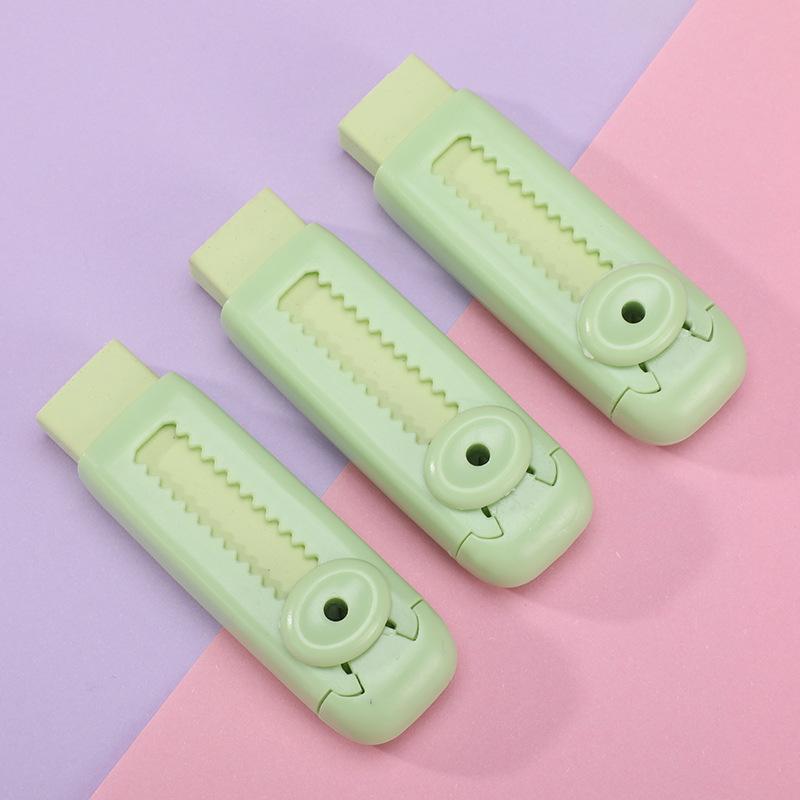 Wysuwana gumka w kształcie kreskówki na przybory szkolne: Bez śladów, bez pozostałości, odpowiednie dla uczniów szkół podstawowych.