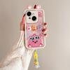 KEYSION Cute Ear 3D Cartoon Case for TECNO Spark Go 1 1S Go 2025 with Bracelet Silicone Shockproof Phone Cover for TECNO Pop 9 4G
