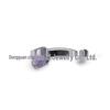 F136 G23 Titanium Zircon Navel Ring with Four-Prong Setting - Super Shiny Body Piercing Jewelry