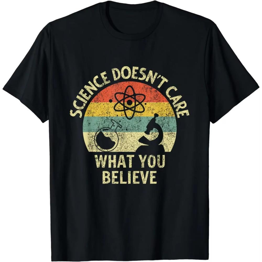 

Учитель Научная наука не заботится о том, во что вы верите в футболку Y2k Одежда Футболка Женская Футболки L