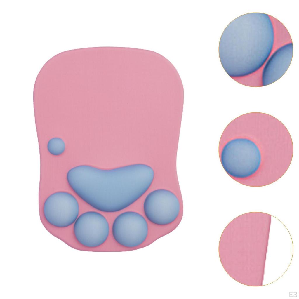 Gatito Paw Mouse Pad, Mat with Doll Support, Soft Desktop Decoration Beautiful Ergonomic