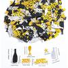 Happy New Year Confetti Glitter Metallic Foil Table Scatters,Gold Silver 2026 New Year Favors Confetti Sprinkles Sequ for New Year Eve Party