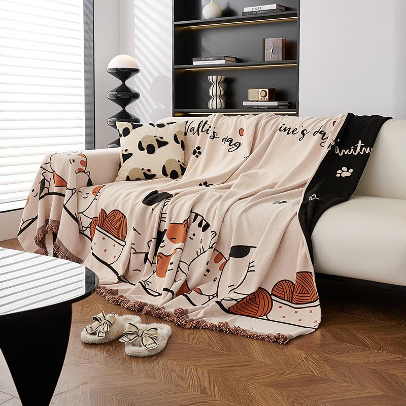Chenille Sofa Cover Cloth Four Seasons Universal Sofa Cover High-End Anti-Scratching Sofa Cushion a Whole Piece of Full Cover Sofa Cover