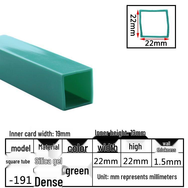 High-Temperature Resistant Silicone Square Tubing: Durable, Customizable, Aging-Resistant Rubber Sheath and Hollow Sealing Strip.