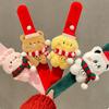 Pulseiras de Pelúcia Coloridas de Bater Pulseira de Pulso Criativa com Desenho Animado Animal Decoração de Natal