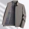 Men's Windproof No-Iron Business Casual Lapel Jacket for Spring and Autumn