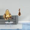 Maitreya Buddha Sculpture Feng Shui Tabletop Ornament Laughing Animal Figurine Decorative