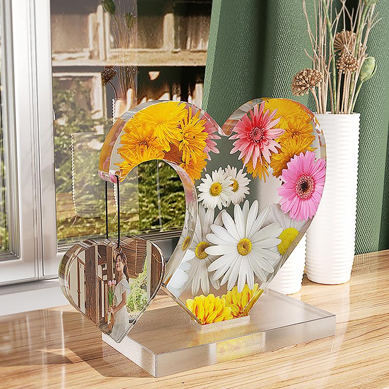 Duże Formy Żywiczne na Ramki do Zdjęć, Silikonowe Formy w Kształcie Serca do Żywicy Epoksydowej, Forma DIY do Ekspozycji Ramek na Zdjęcia, Unikalna Forma do Żywicy