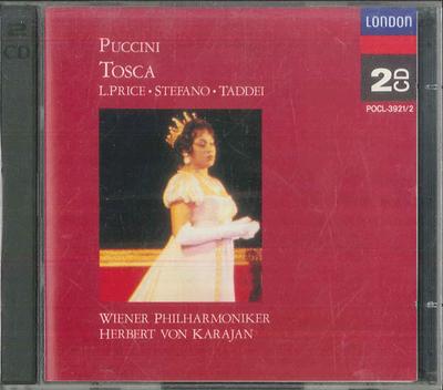 CD HERBERT VON KARAJAN WIENER PHILHAR  Puccini  Tosca POCL39212 LONDON 1996 Japan Classical Used