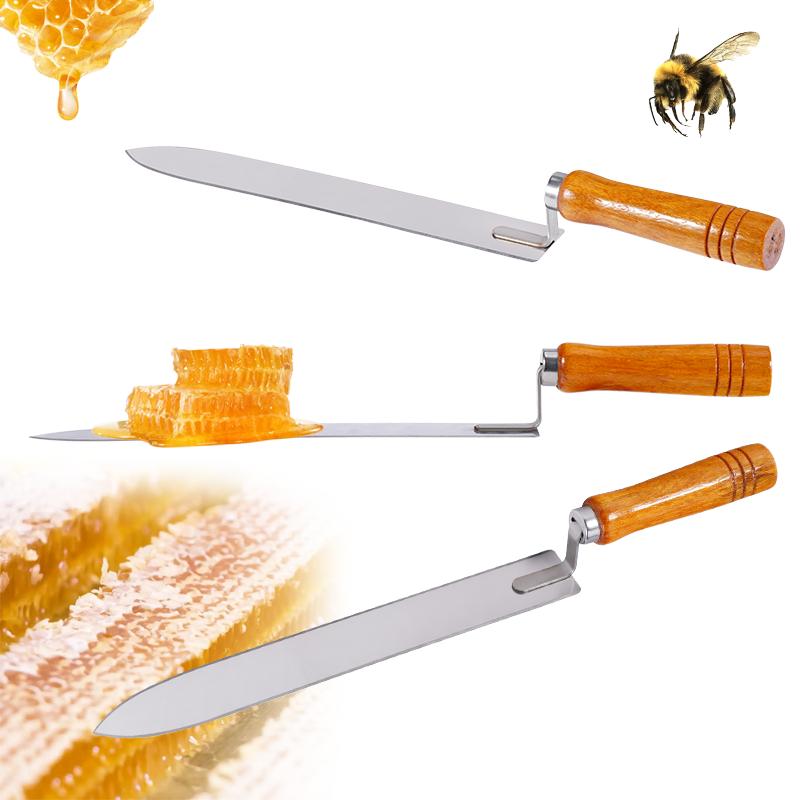 Couteau de coupe ruche d'abeilles Miel Alvéole Équipement d'apiculture Apiculteur Acier inoxydable Forme en Z Outil de collecte de miel Couteaux Outils