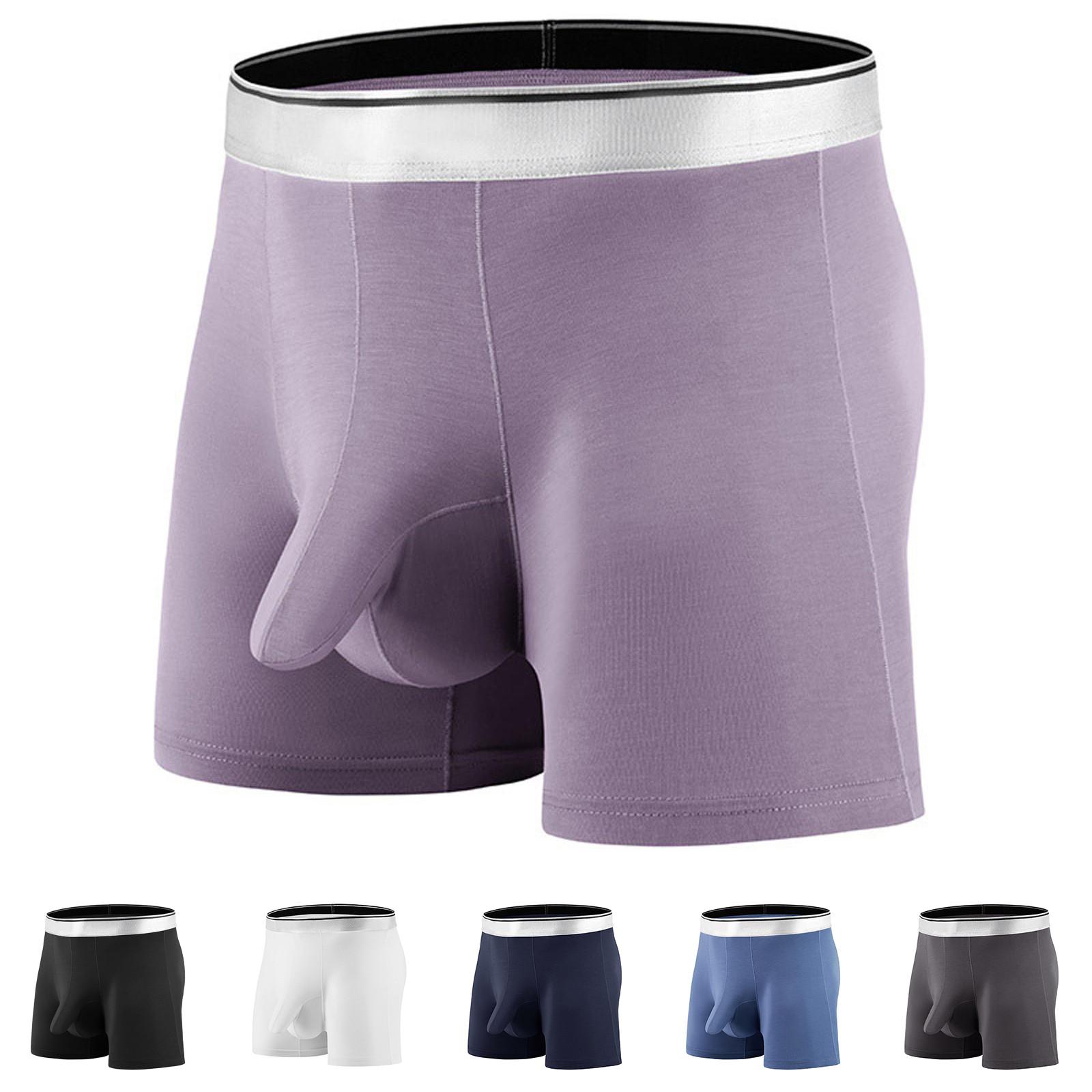 

Ледяной шелк Тонкий стиль Бесследные боксеры Бизнес Дышащие Мужские Летние Удобные Боксеры