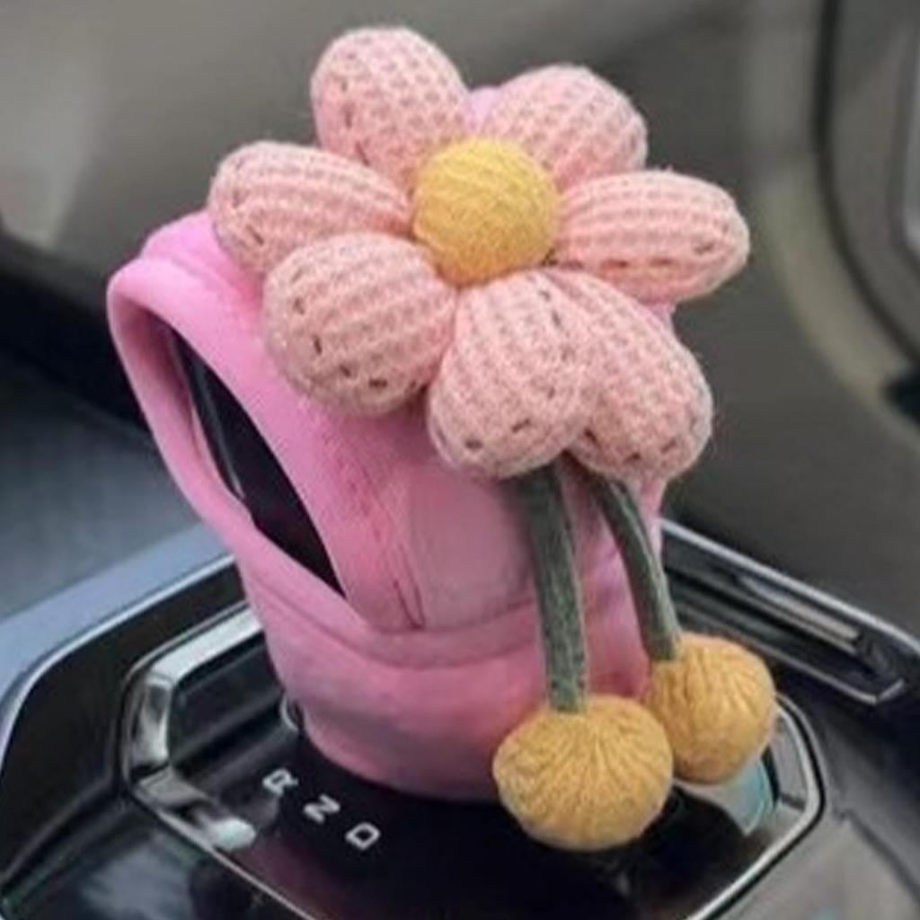 Floral Gear Shift Cover,Floral Gear Shift Knob Cover,Gear Shift Knob Cover,Car Shift Knob Cover