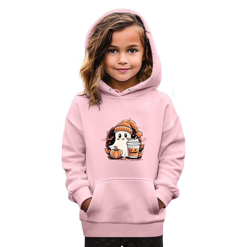 Sweatshirts For Teen Girls Hoodies Long Sleeve Drawstring Pullover Cute Oversized Hoodie Halloween Day