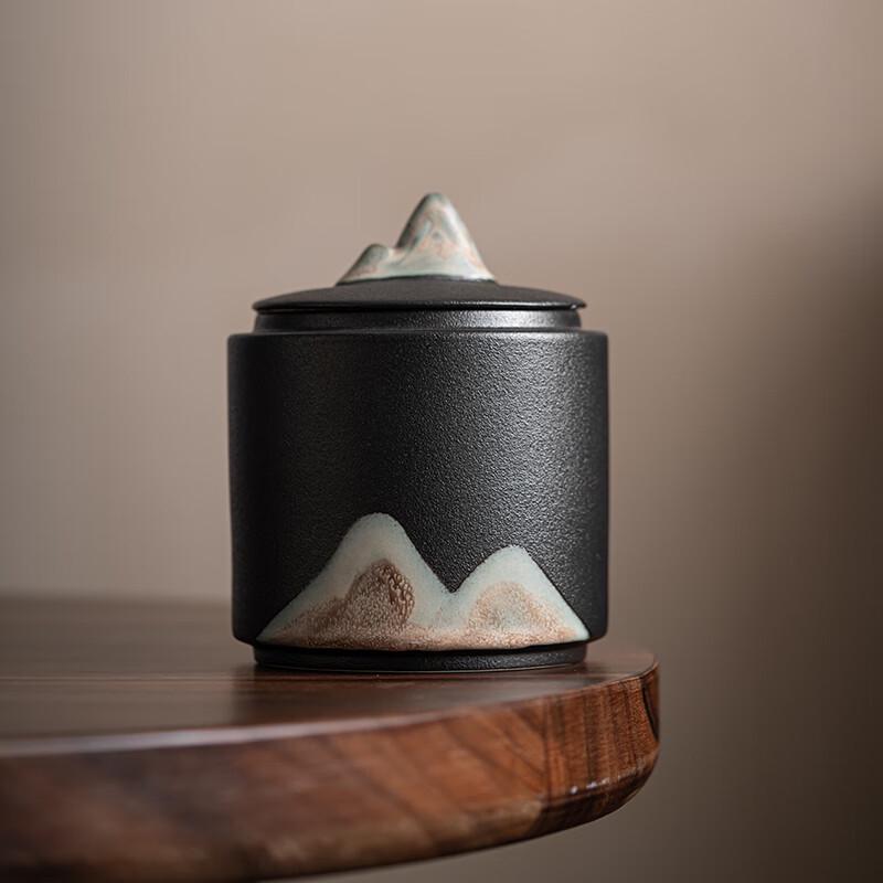 Su-style Hand-painted Ceramic Tea Caddy