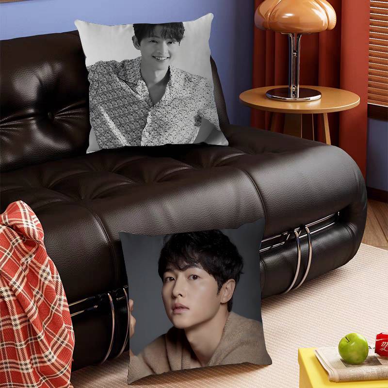 J-Joong-ki Song Kissenbezug Auto Dekokissenbezug Für Sofa Auto Weihnachtsgeschenk 40x40cm 45x45cm