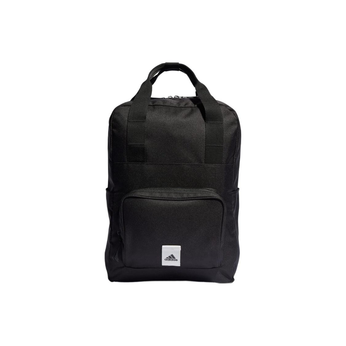 Adidas Recycled Polyester Twill Backpack Regular Womens Black Ecru One Size