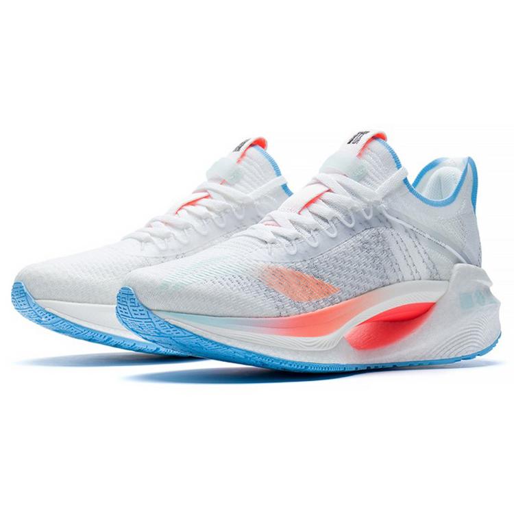 Li Ning Shadow Essential Breathable Low top Running Shoes Women's White Orange Blue ARRS004-7