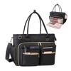 Multi Functional Teacher Handbag Large Capacity Portable Laptop Document Storage Bag Multi Purpose Durable Shoulder Bag