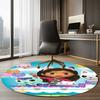 Gabby Printed Round Rug Carpet Chair Rug Area Rug Entryway Doormats,for Office Chair Living Room Bedroom Kitchen Room.