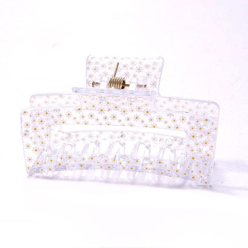 Floral Fruit Shark Hair Clip – Cute Orange Updo Accessory for Girls