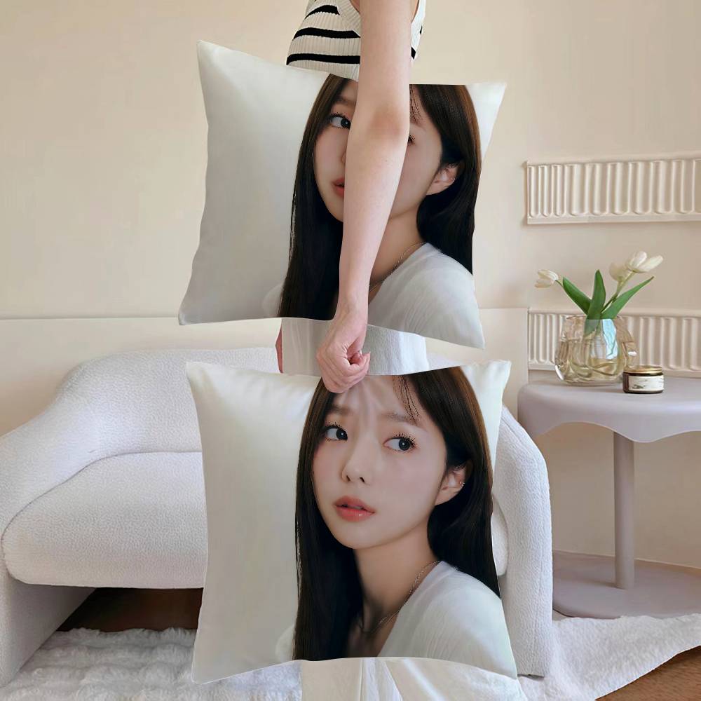 Chae S-Soo-bin Pillow Case Sofa and Living Room Decorative Cushion Covers Dust-proof and Mite-proof Invisible Zipper