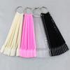 False Nail Tips Fan Nature Clear Black 12/24/32/50 Pcs/set Finger Full Card Nail Art Display Practice Polish All for Manicure