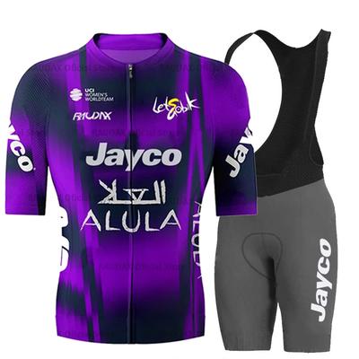Raudax Jayco Team 2025 Summer Short Sleeves Cycling Jerseys Breathable Quick Dry Bicycle Tops Men's Racing Sport MTB Bike Shirts