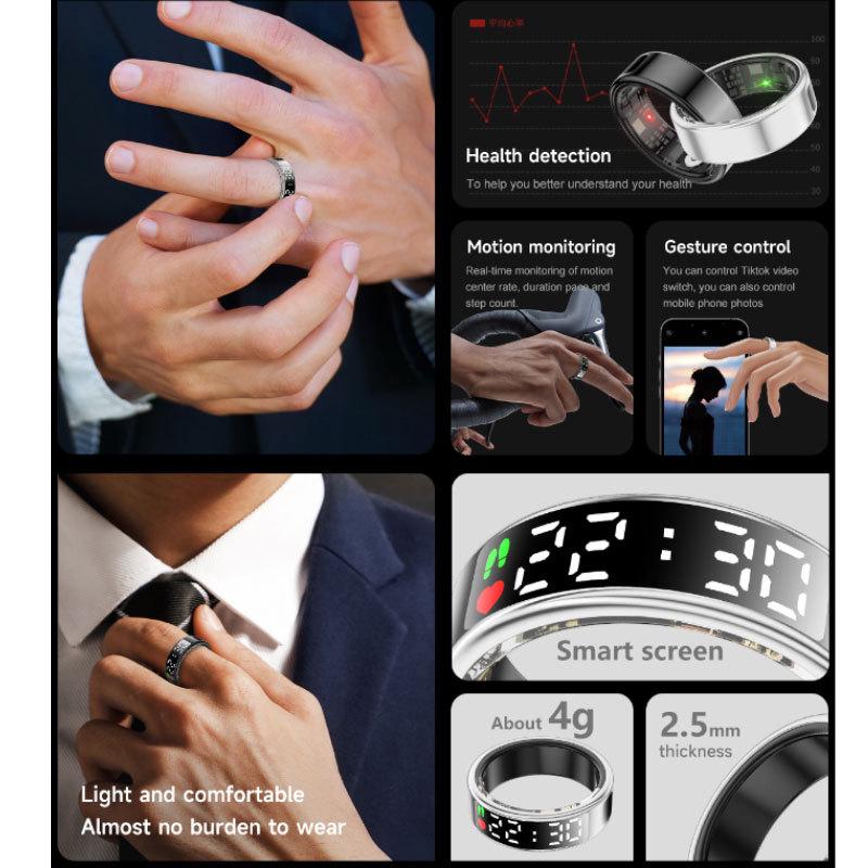 Smart Ring - Heart Rate, Blood Oxygen, Exercise & Sleep Monitor