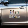 Funny Family Members Auto Stickers For Family Vehicles Decorative Decals PVC Water Resistant Easy Removal