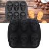 Food Grade Skeleton Head Cake Mold Elasticity Silicone Skull Baking Mold Skull Cake Pan Halloween