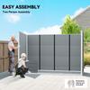 10 X 4 Ft Resin Garden Shed, Outdoor Storage Shed with Floor, Windows, Lockable Doors and Vents, Grey