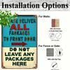 Metal Poster Wall Decor, Diamond Decor Vintage Aluminum Sign for Door